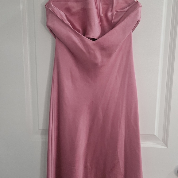 Dynamite Halter Satin Maxi Dress - XXS - Picture 10 of 16